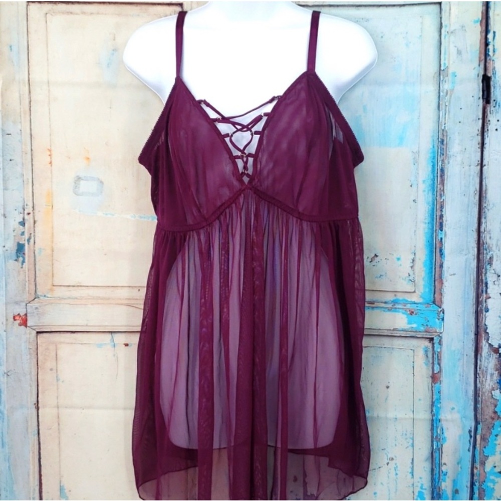 Torrid Sheer Purple Chemise